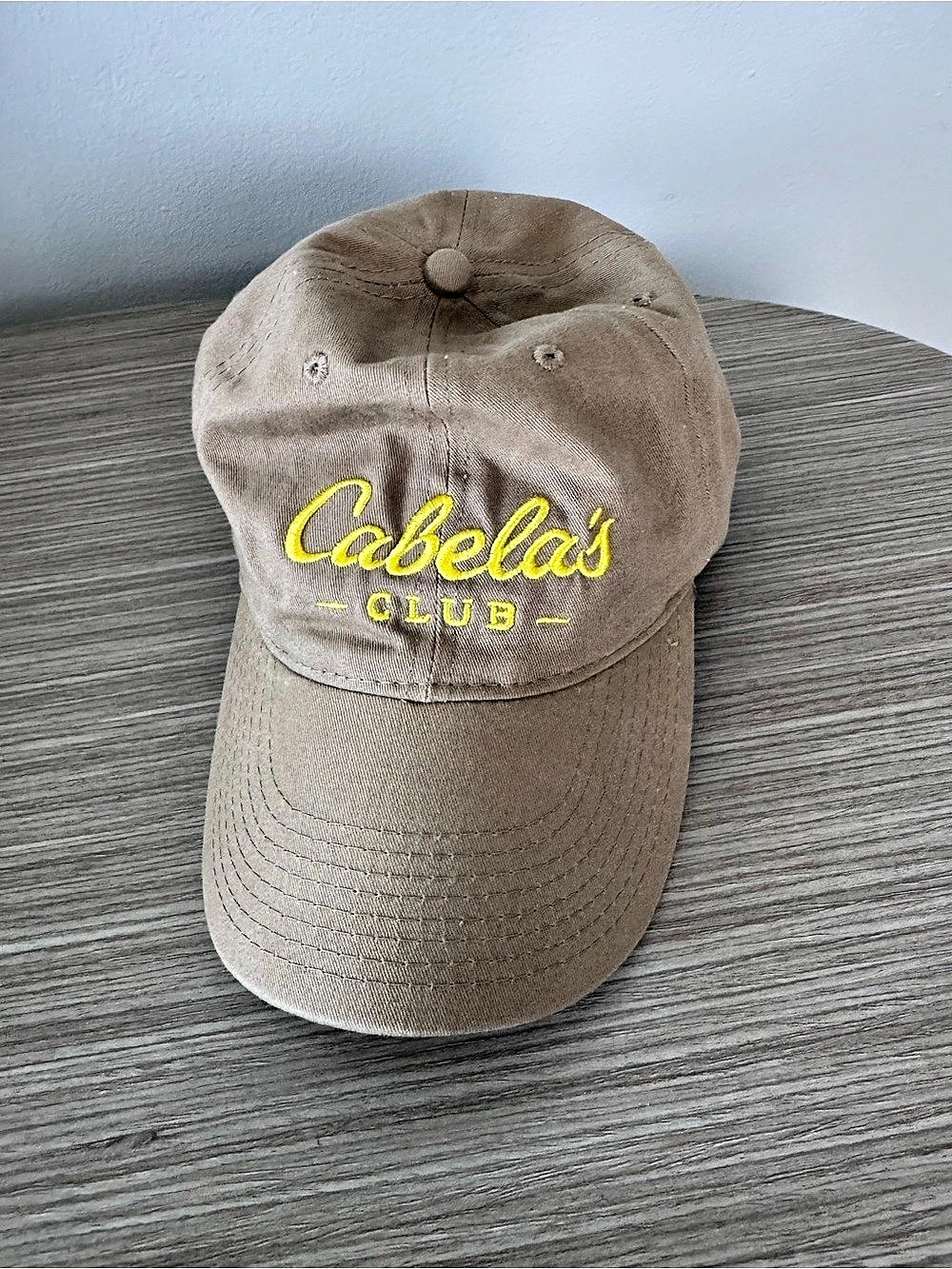 Cabela's Club Embroidered Baseball Cap Tan Adjustable